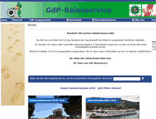 Tablet Screenshot of gdp-reiseservice.de